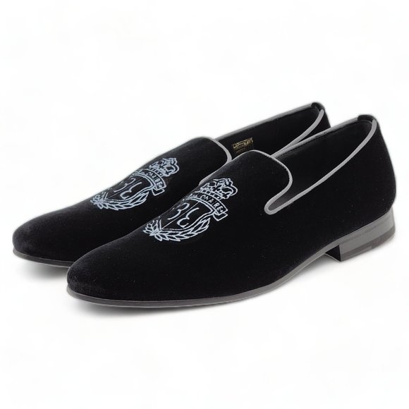Billionaire Velvet Loafers Crest $1065 - Picture 2 of 10